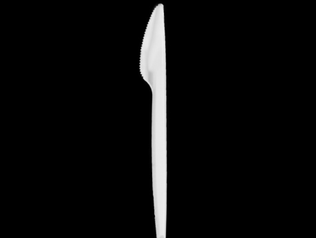 Knife, PS, 165 mm, White / Transparent