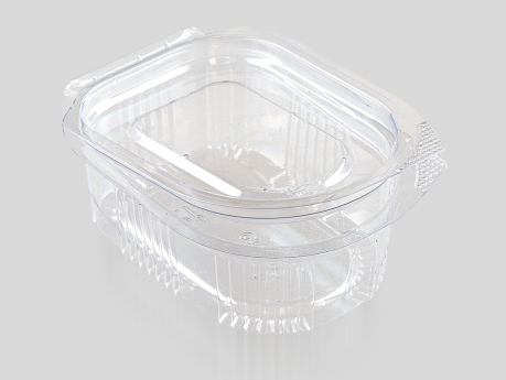 20 cc Oval Sauce Container, With Hinged Lid